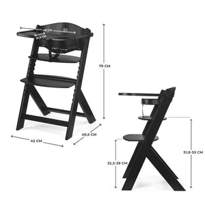 Silla de comer evolutiva 4 en 1 ENOCK + Silla mecedora CALMEE