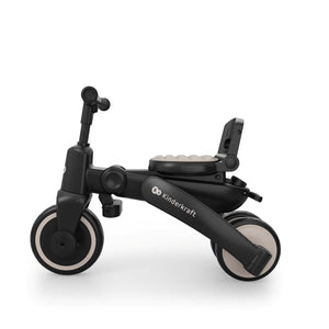 Triciclo evolutivo Kinderkraft JAZZ 3 beige 6 en 1 en modo triciclo sin respaldo.