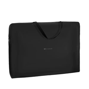 Bolsa de transporte incluida barrera de cama Kinderkraft GUARD & DREAM negra, 77x44x10 cm, con asa y cierre, ideal para viaje y almacenamiento