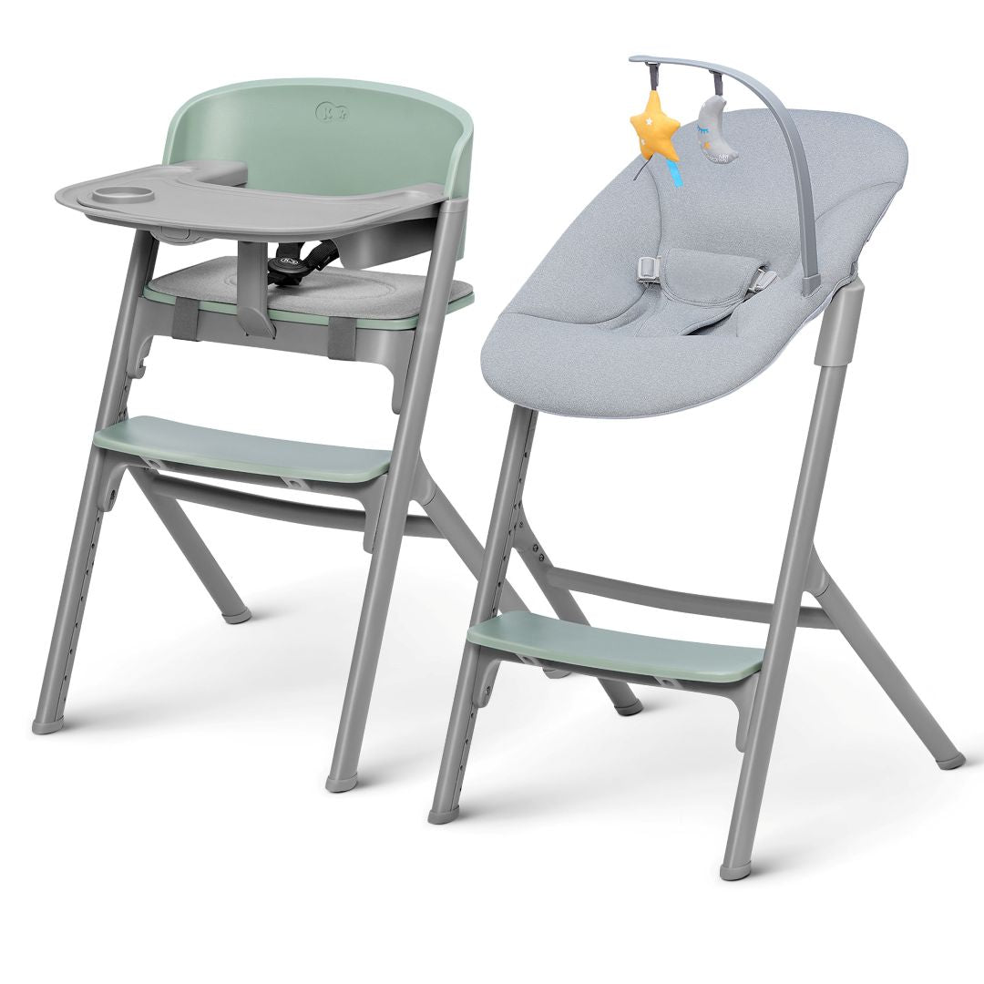 Silla de comer evolutiva LIVY 4 en 1 + Silla mecedora CALMEE