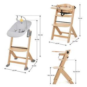 Silla de comer evolutiva 4 en 1 ENOCK + Silla mecedora CALMEE
