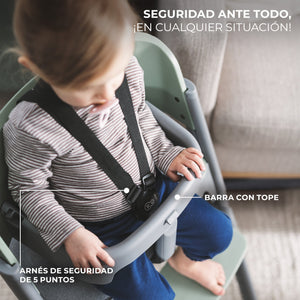 Silla de comer evolutiva LIVY 4 en 1 + Silla mecedora CALMEE