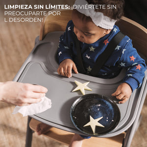 Silla de comer evolutiva LIVY 4 en 1 + Silla mecedora CALMEE