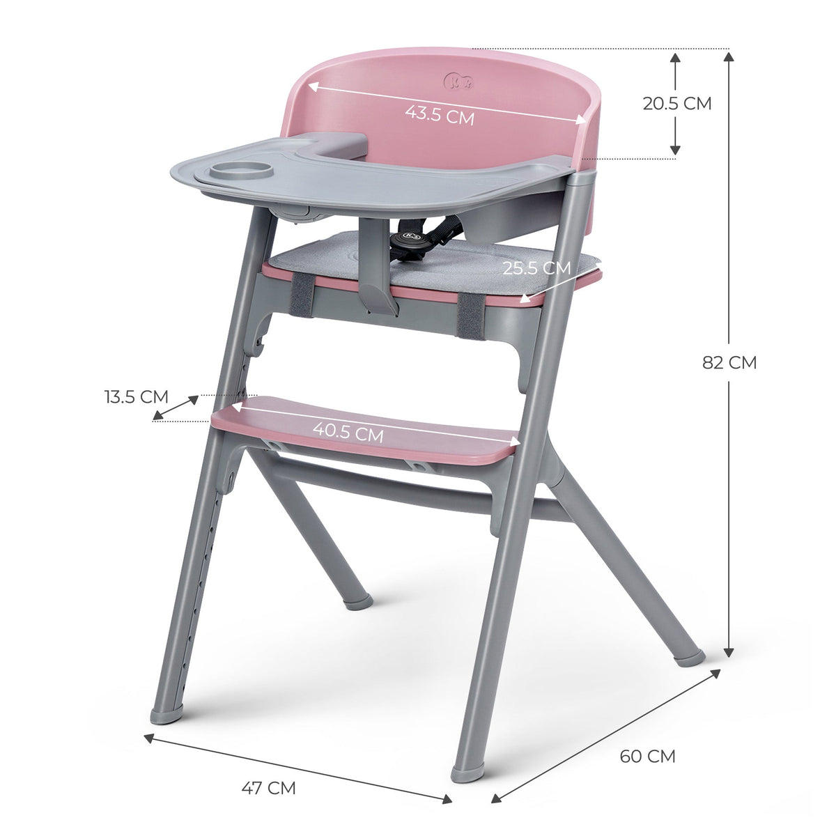 Silla de comer evolutiva LIVY 4 en 1 + Silla mecedora CALMEE