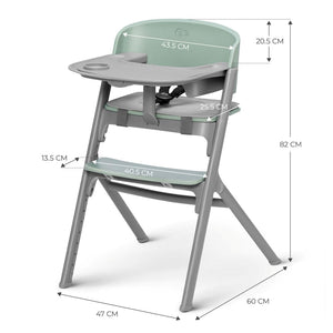 Silla de comer evolutiva LIVY 4 en 1 + Silla mecedora CALMEE