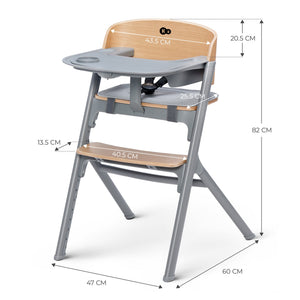 Silla de comer evolutiva LIVY 4 en 1 + Silla mecedora CALMEE
