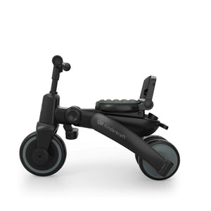 Triciclo evolutivo Kinderkraft JAZZ 3 verde 6 en 1 en modo triciclo sin respaldo.