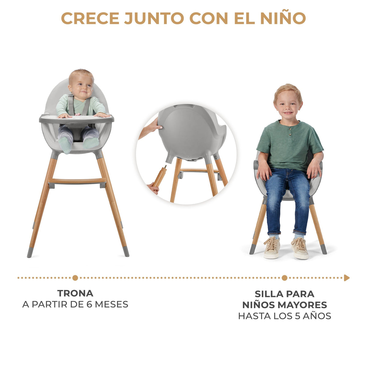 Silla de comer 2 en 1 FINI 2