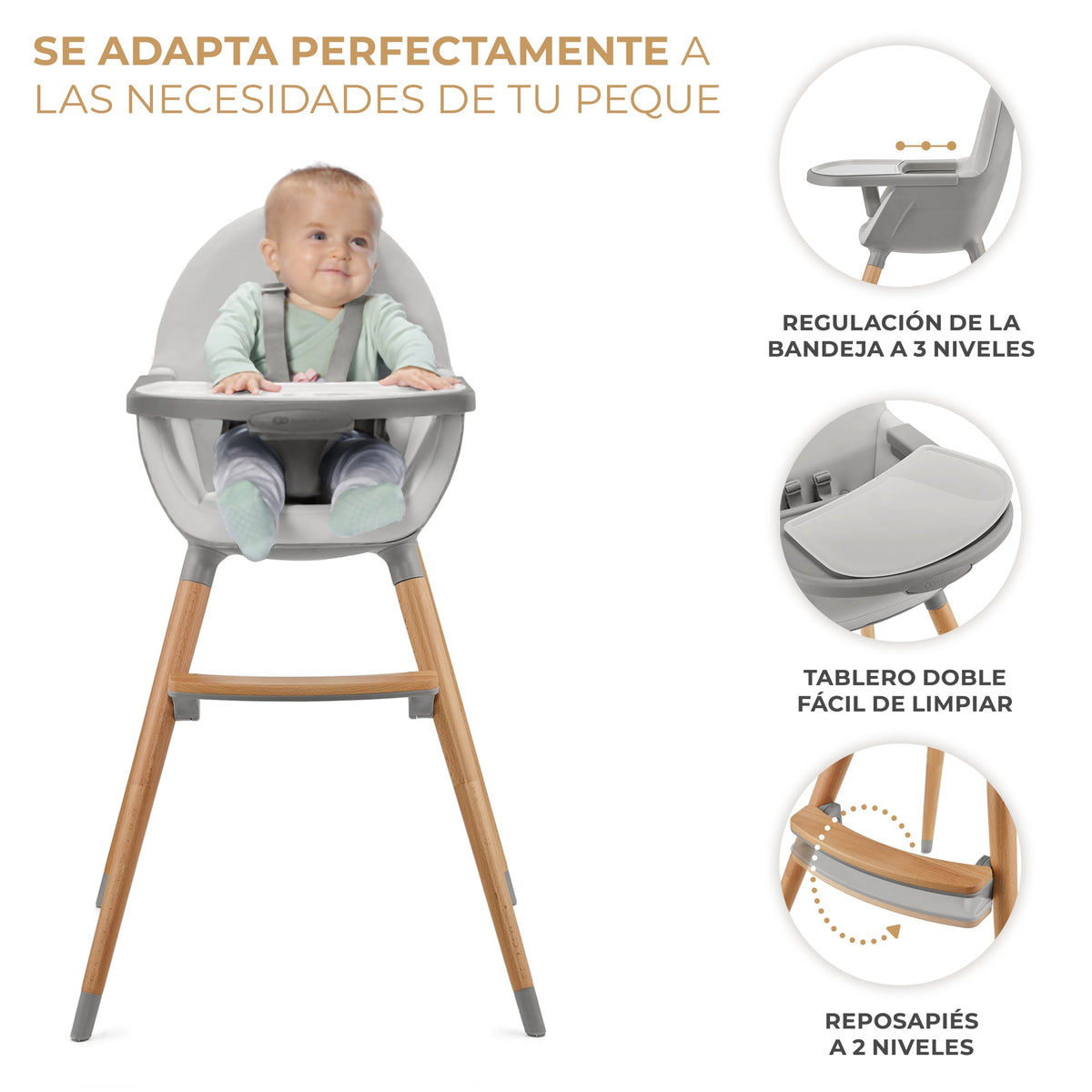 Silla de comer 2 en 1 FINI 2
