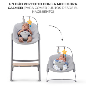 Silla de comer evolutiva LIVY 4 en 1 + Silla mecedora CALMEE