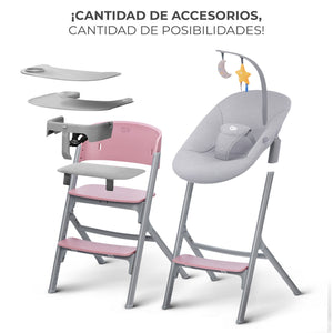 Silla de comer evolutiva LIVY 4 en 1 + Silla mecedora CALMEE