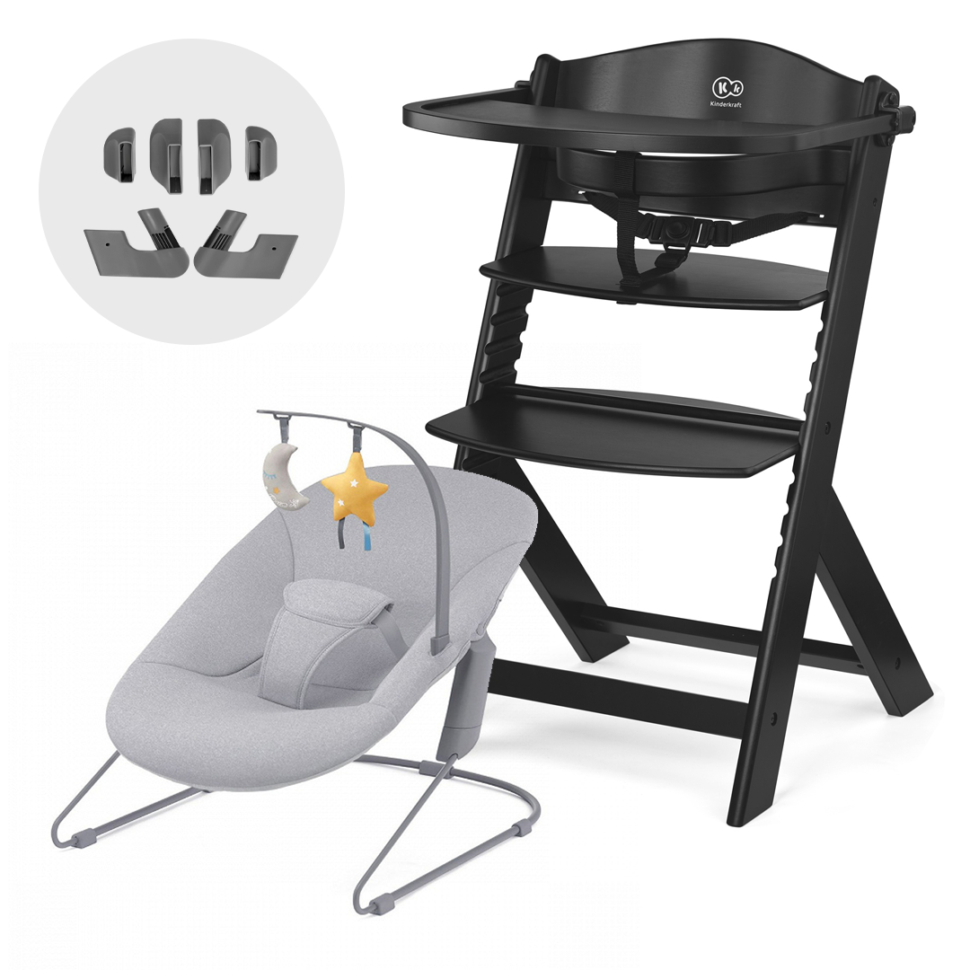 Silla de comer evolutiva 4 en 1 ENOCK + Silla mecedora CALMEE