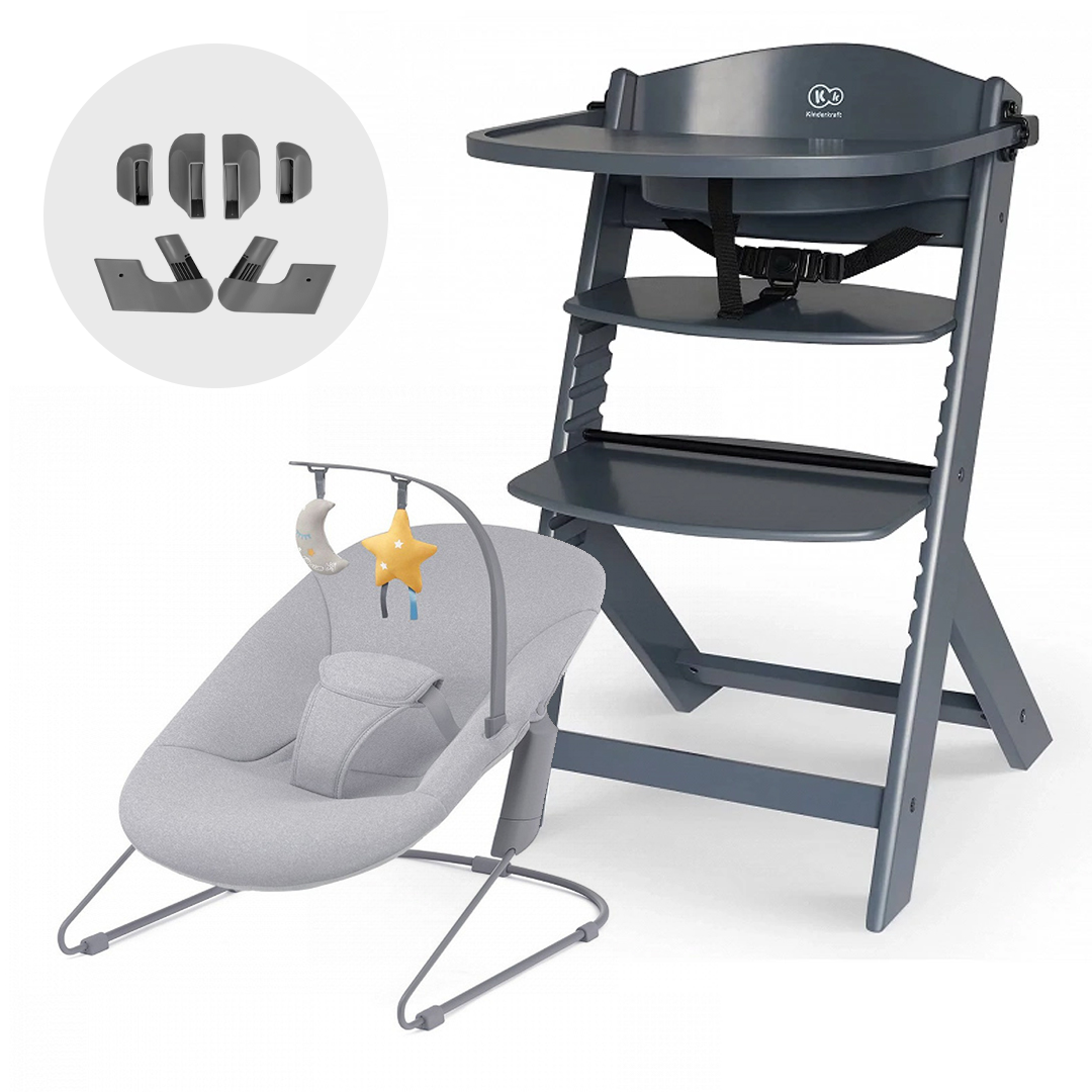 Silla de comer evolutiva 4 en 1 ENOCK + Silla mecedora CALMEE