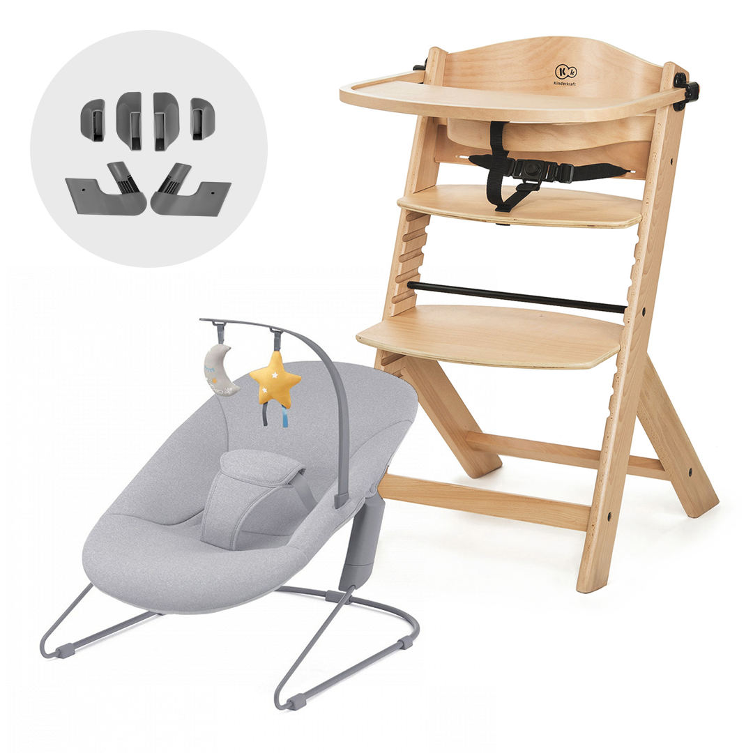 Silla de comer evolutiva 4 en 1 ENOCK + Silla mecedora CALMEE